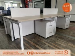 islas de trabajo mobiliario para oficina